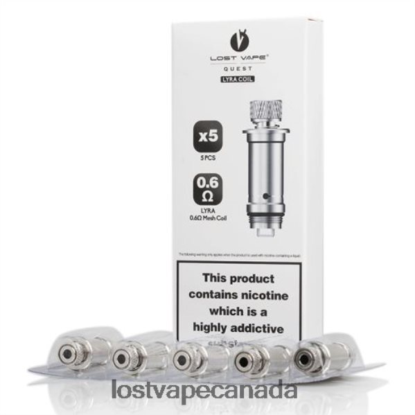Lost Vape Lyra Replacement Coils (5-Pack) 220P8B391 - Lost Vape Near Me Canada Mesh Coil 0.6ohm