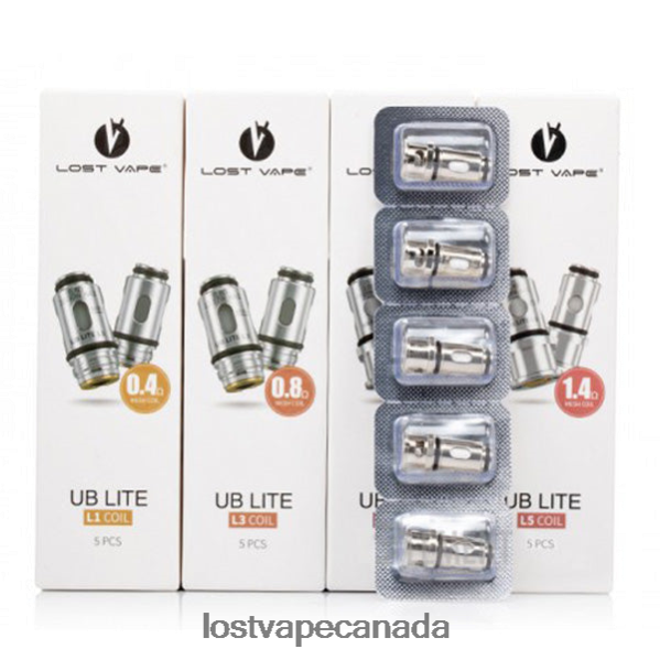 Lost Vape UB Lite Coils (5-Pack) 220P8B5 - Lost Vape Flavors Canada L1 0.4ohm