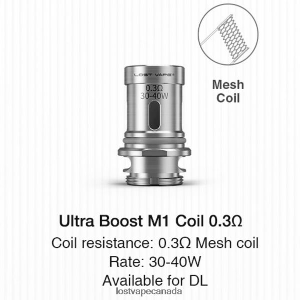 Lost Vape Ultra Boost Coils (5-Pack) 220P8B346 - Lost Vape Wholesale M1 V2 0.3ohm