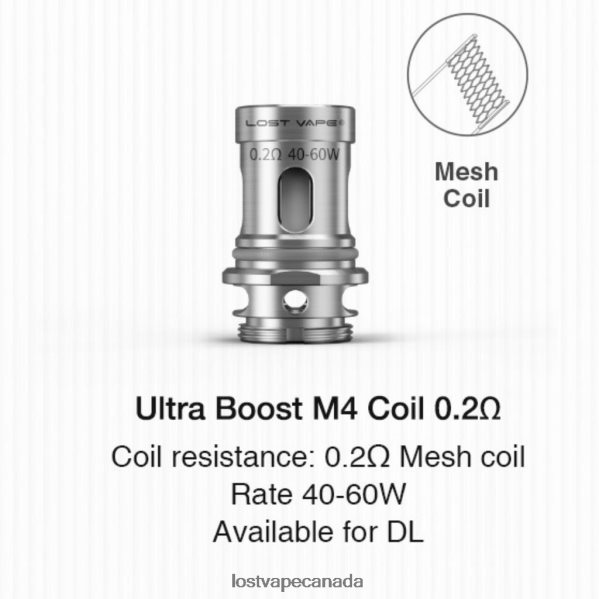 Lost Vape Ultra Boost Coils (5-Pack) 220P8B349 - Lost Vape Toronto M4 V2 0.2ohm