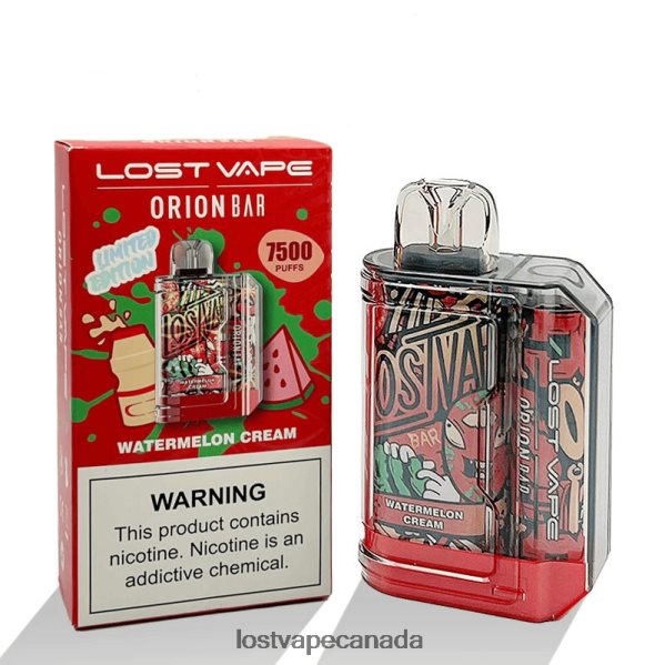 Lost Vape Orion Bar Disposable | 7500 Puff | 18mL | 50mg 220P8B99 - Lost Vape Toronto Watermelon Cream