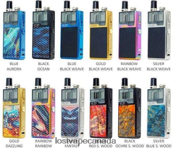 Lost Vape Quest Orion Q Pod Device Full Kit 220P8B480 - Lost Vape Disposable Stainless Steel/Oasis Stabwood
