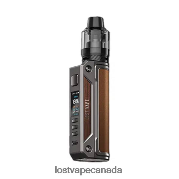 Lost Vape Thelema Solo 100W Kit 220P8B167 - Lost Vape Review Gunmetal/Ochre Brown
