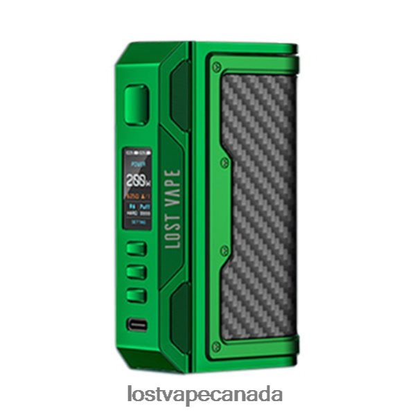 Lost Vape Thelema Quest 200W Mod 220P8B184 - Lost Vape Price Canada Green/Carbon Fiber