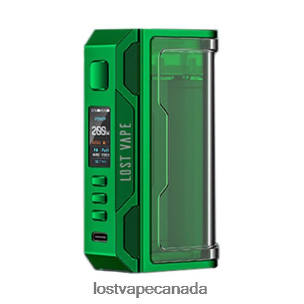 Lost Vape Thelema Quest 200W Mod 220P8B185 - Lost Vape Flavors Canada Green/Clear