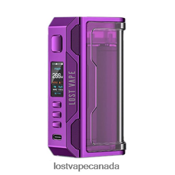 Lost Vape Thelema Quest 200W Mod 220P8B187 - Lost Vape Review Purple/Clear
