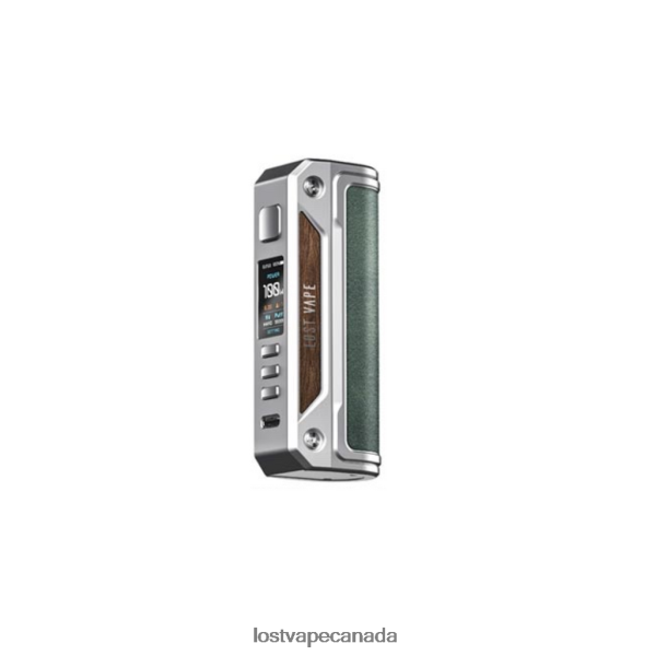 Lost Vape Thelema Solo 100W Mod 220P8B22 - Lost Vape Pods Near Me SS/Mineral Green